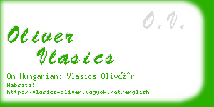 oliver vlasics business card